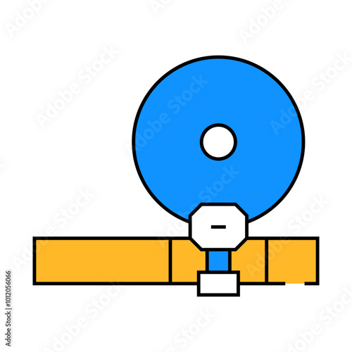 ent doctor tool line icon vector. ent doctor tool sign. isolated symbol illustration