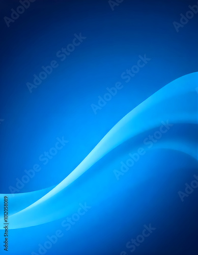 Abstract blue color wave background design