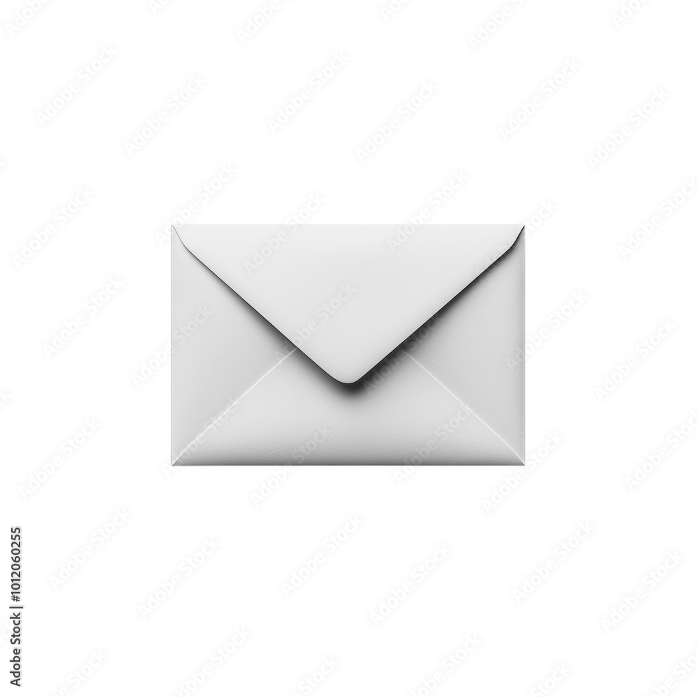 White envelope isolated on transparent background White envelope isolated on transparent background