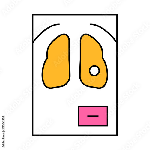 fluorography snapshot line icon vector. fluorography snapshot sign. isolated symbol illustration