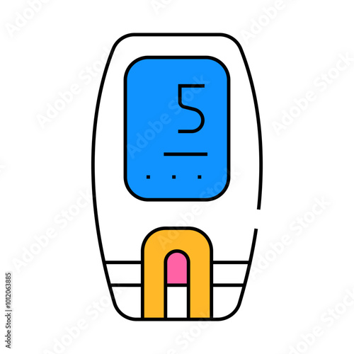 lactate control tool line icon vector. lactate control tool sign. isolated symbol illustration