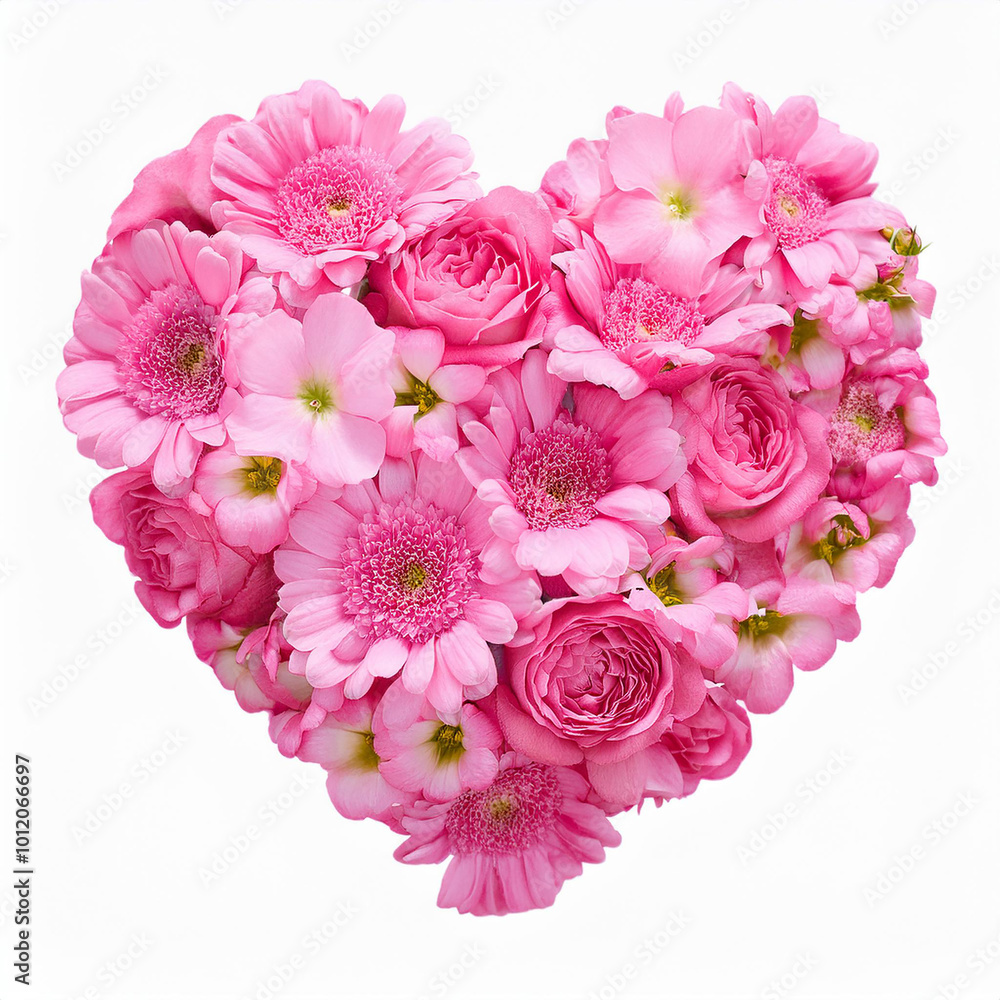 Heart made of pink flowers. Beautiful bouquet. Floral composition. Love and romantic concept. Heart made of pink flowers. Beautiful bouquet. Floral composition. Love and romantic concept.