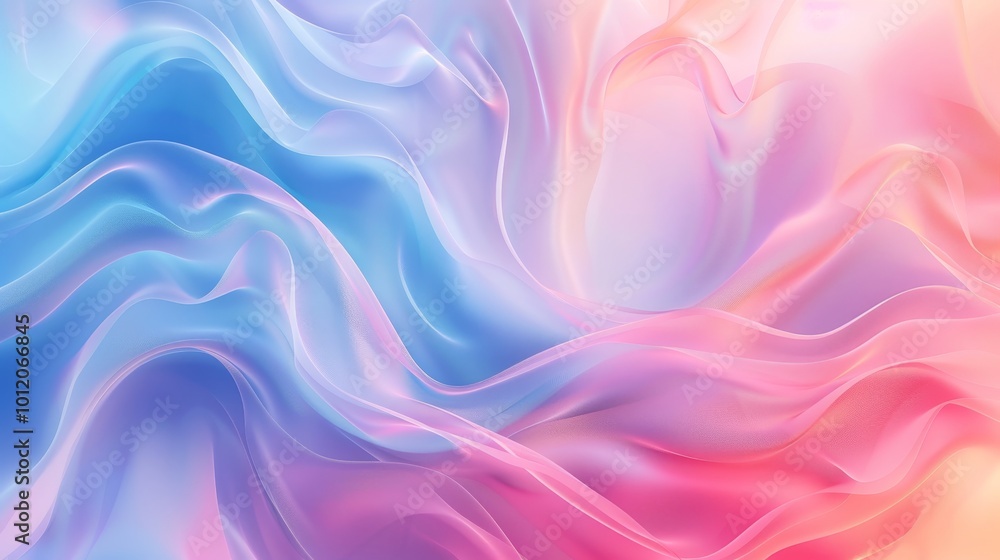 Fototapeta premium Vibrant Pastel Dreams Abstract Gradient Background with Soft Transitions