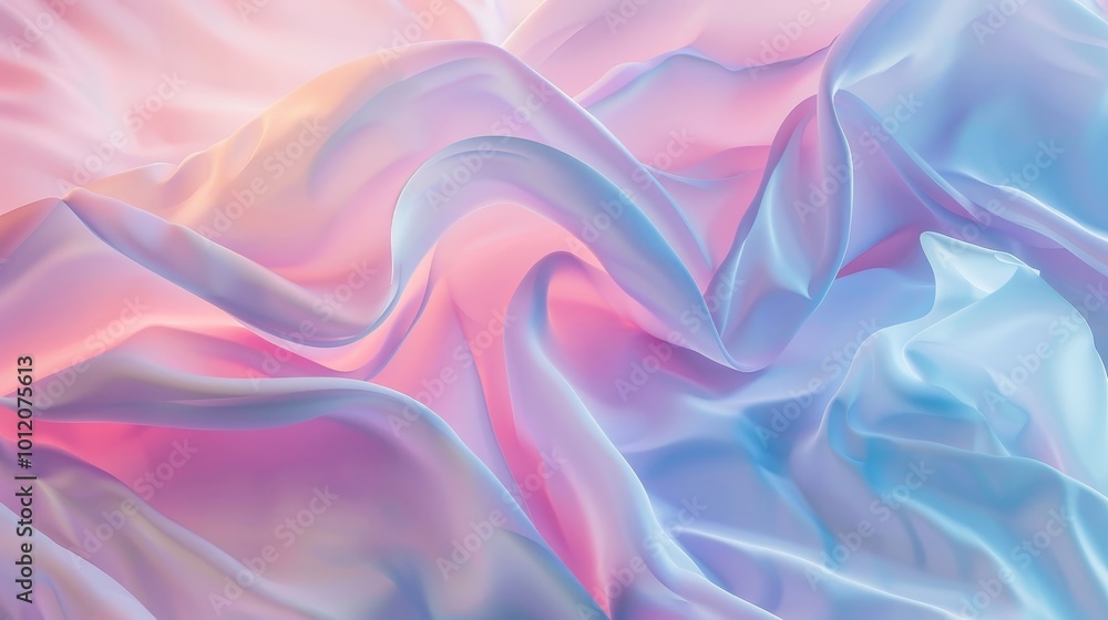 Obraz premium Serene Pastel Ombre CloseUp Gradient of Subtle Color Transitions