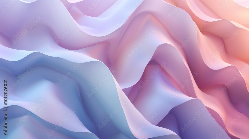 Fototapeta premium Serenity in Shades CloseUp Pastel Gradient with Soft Transitions