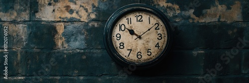 Wallpaper Mural Vintage Dark Alarm Clock on White Background Torontodigital.ca