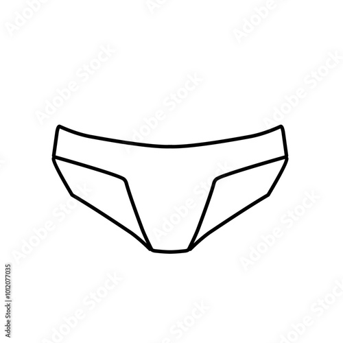 outline of women's panties