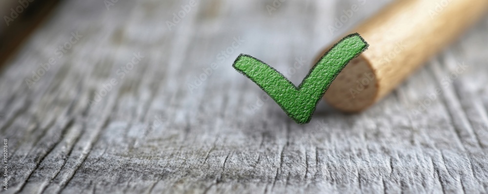 Green Check Mark In Checkbox, Generative AI Stock Photo | Adobe Stock