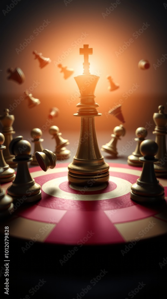 Chess king, glowing cross, divine light, chess pieces, dramatic lighting, spiritual symbolism, checkered board, radiant aura, mystical atmosphere, power struggle, strategy game, enlightenment, religio Chess king, glowing cross, divine light, chess pieces, dramatic lighting, spiritual symbolism, checkered board, radiant aura, mystical atmosphere, power struggle, strategy game, enlightenment, religio