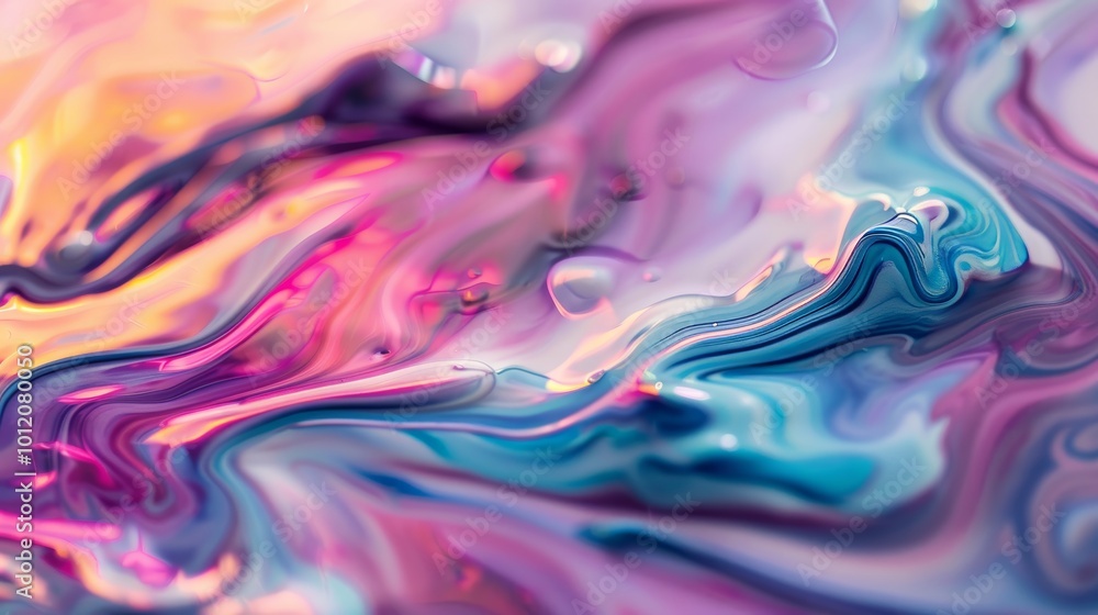 Vibrant Pastel Abstract Art Mesmerizing Colors and Seamless Blends in Closeup Shot Vibrant Pastel Abstract Art Mesmerizing Colors and Seamless Blends in Closeup Shot