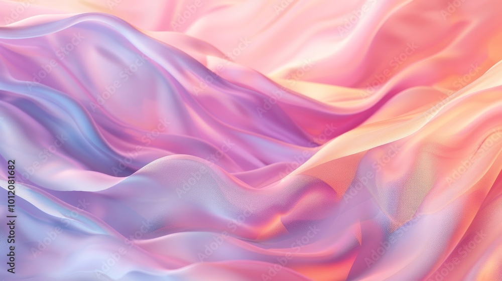 Serene Pastel Gradient Tranquil Colors and Seamless Blending in Closeup View Serene Pastel Gradient Tranquil Colors and Seamless Blending in Closeup View