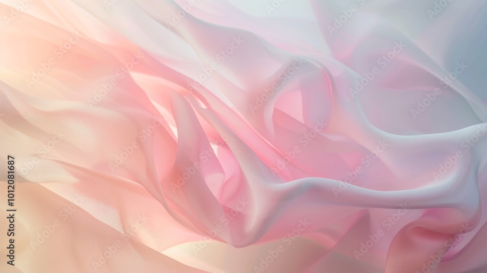 Serene Pastel Gradient Tranquil Colors and Seamless Blending in Closeup View Serene Pastel Gradient Tranquil Colors and Seamless Blending in Closeup View