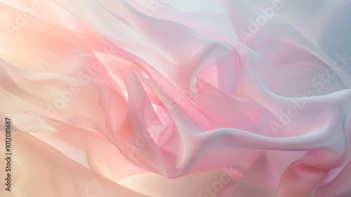 Serene Pastel Gradient Tranquil Colors and Seamless Blending in Closeup View