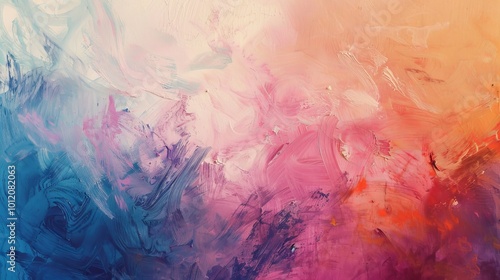 Serene Pastel Masterpiece CloseUp of Soft Color Transitions and Elegant Brushstrokes