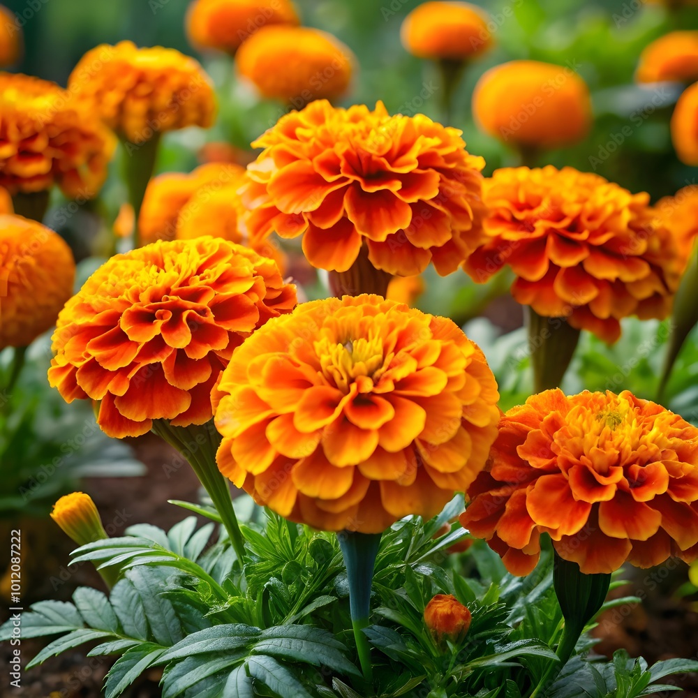 orange chrysanthemum flowers