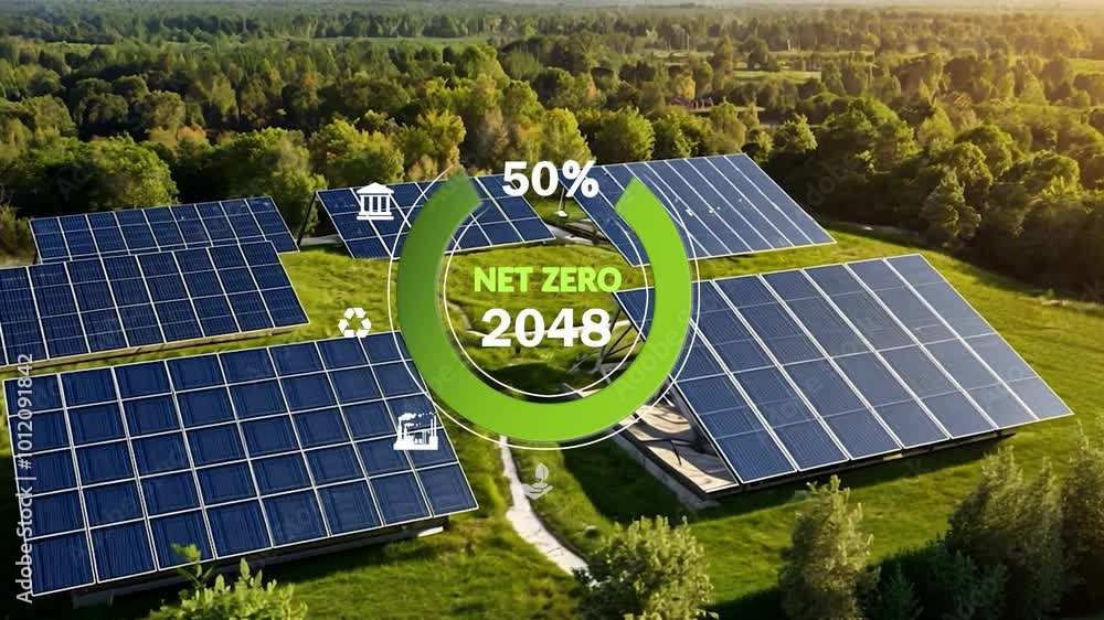 Net Zero Emissions 2050 Countdown Animation Net zero , carbon neutral ...