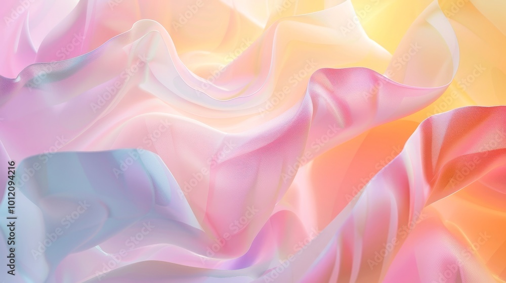 Fototapeta premium Pastel Dreams Mesmerizing Gradient of Soft Colors Ideal for Backgrounds Web Design and Marketing Materials