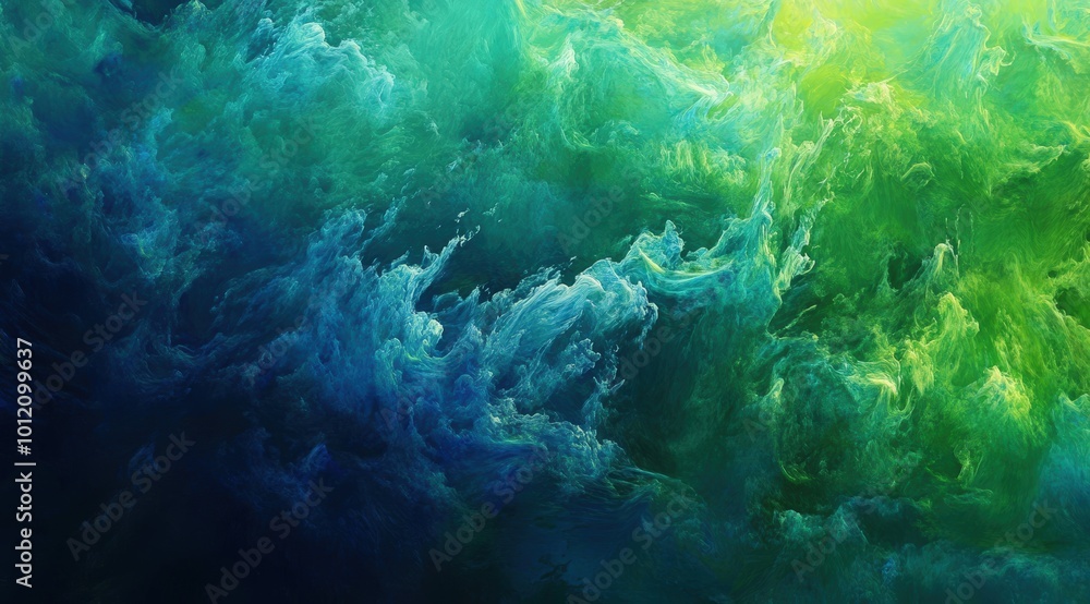 Obraz premium Green and blue background 