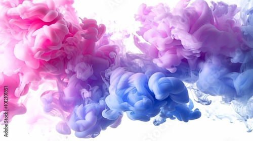 Vibrant Swirls of Pink and Purple Ink A Captivating Visual Symphony for Creative Minds