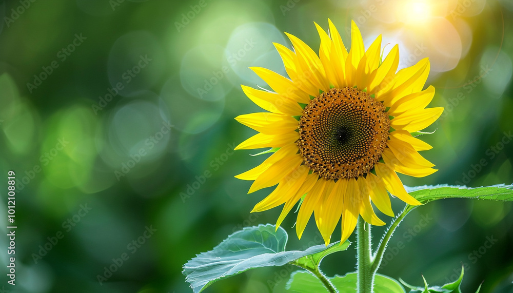 Obraz premium Macro Shot of a Bright Yellow Sunflower
