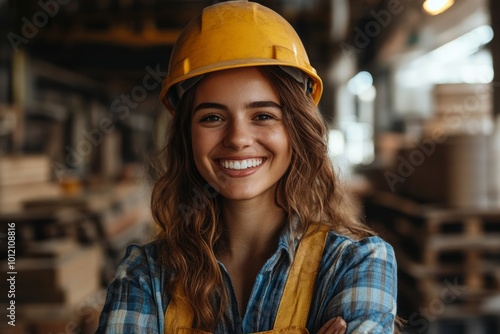 Waist up portrait of senior Black woman smiling at camera and holding handmade pottery piece in workshop, copy space, Generative AI