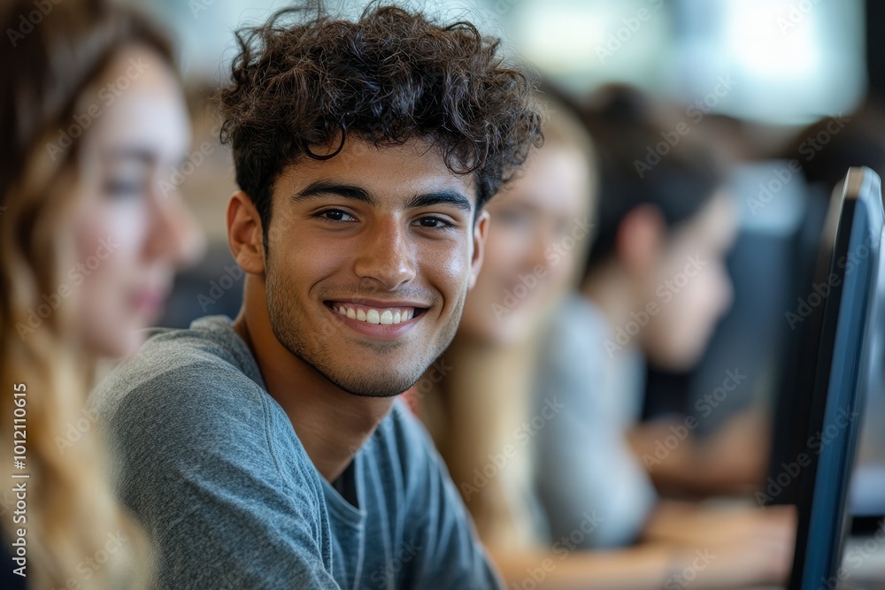 Diverse group of college graduates holding diploma certificates and smiling at camera indoors, Generative AI Diverse group of college graduates holding diploma certificates and smiling at camera indoors, Generative AI