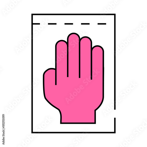 medical gloves line icon vector. medical gloves sign. isolated symbol illustration