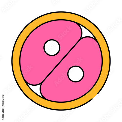 cell division line icon vector. cell division sign. isolated symbol illustration