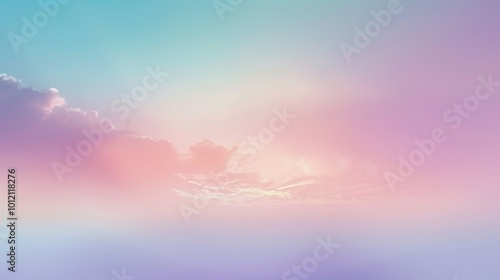 Tranquil Pastel Oasis HighResolution Gradient Stock Image for Serene Designs