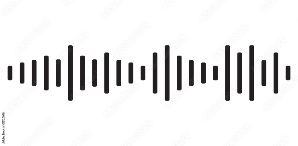 Waves of the equalizer. Vector illustration of music sound on isolated background. Drawing of radio signal. Musical soundtrack. Voice record. Waves of the equalizer. Vector illustration of music sound on isolated background. Drawing of radio signal. Musical soundtrack. Voice record.