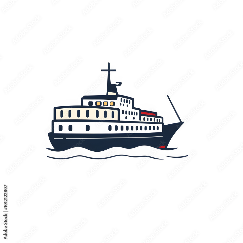 Modern port icon logo svg. Generative AI Modern port icon logo svg. Generative AI
