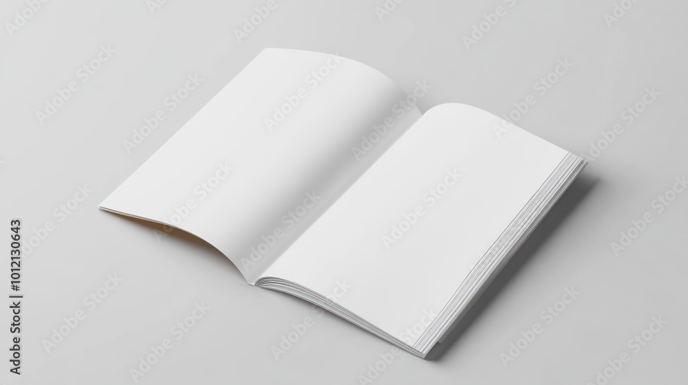 An open blank notebook on a simple background, ready for notes or sketches. An open blank notebook on a simple background, ready for notes or sketches.