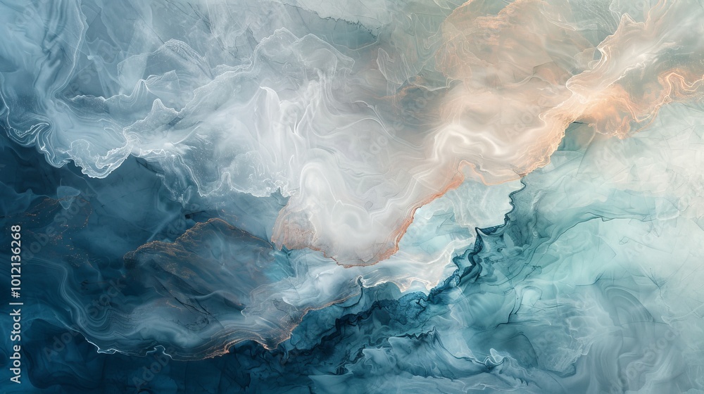 Pastel Dreams Ethereal Abstract Artwork with Flowing Brushstrokes Topdown View Stock Image Pastel Dreams Ethereal Abstract Artwork with Flowing Brushstrokes Topdown View Stock Image