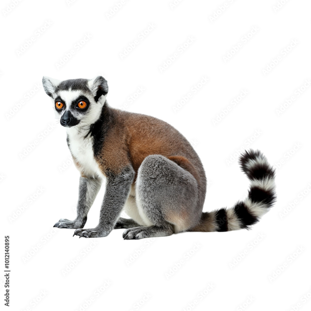 Obraz premium lemur ,isolated on white background , transparent png image