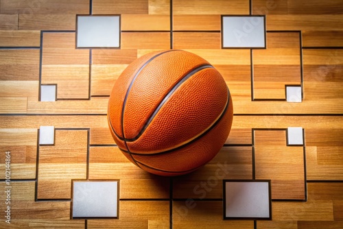 Eight Team Basketball Tournament Bracket Illustration for Sports Event Planning and Management photo