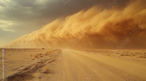 Sand and Dust Storms in Fossil Fuel Regions - AI Generated