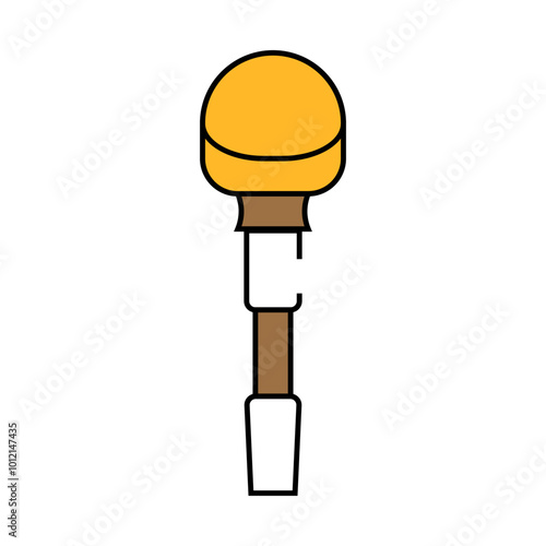 tuner for violin line icon vector. tuner for violin sign. isolated symbol illustration