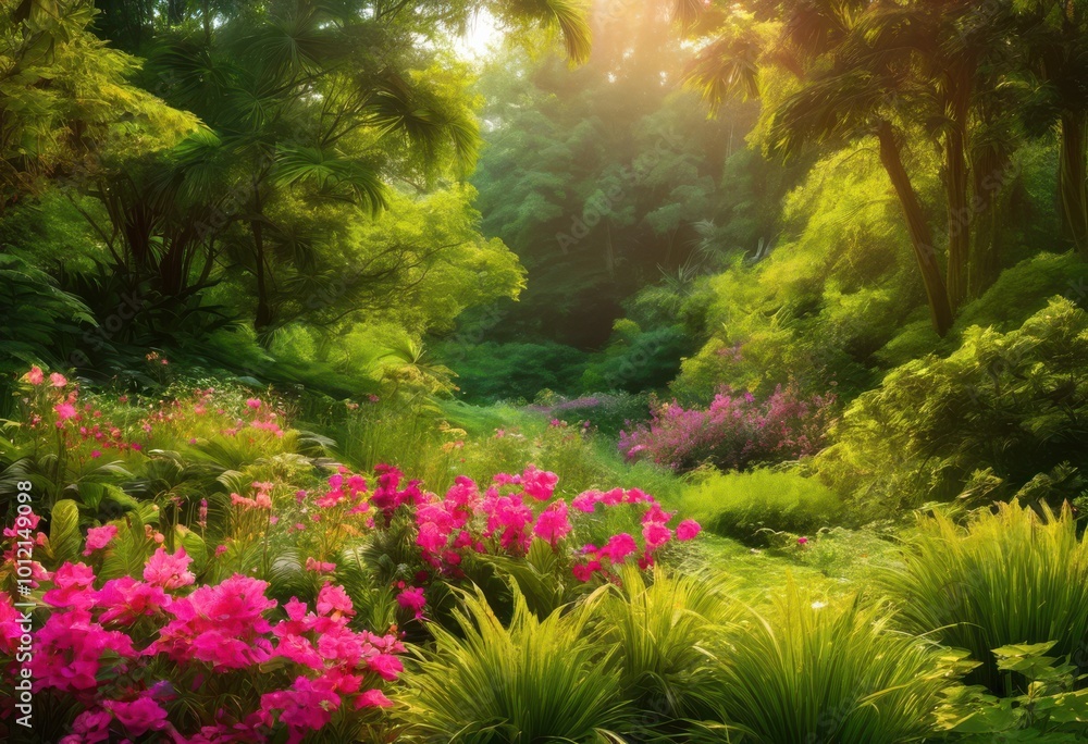 lush greenery vibrant flora showcased soft dreamy highlighting beauty bounty, botanical, foliage, plants, flowers, landscape, leaves, nature, meadow lush greenery vibrant flora showcased soft dreamy highlighting beauty bounty, botanical, foliage, plants, flowers, landscape, leaves, nature, meadow