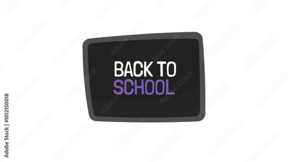 Back to School animated 4k. Welcome back to School from summer vacation Back to School animated 4k. Welcome back to School from summer vacation