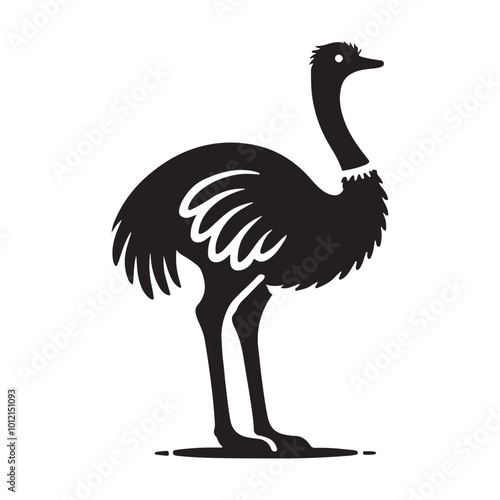 ostrich vector