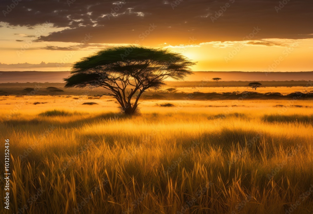 breathtaking scenic views sunlit savanna grasslands showcasing expansive vibrant majestic golden sunlight, landscape, horizon, scenery, nature, beauty breathtaking scenic views sunlit savanna grasslands showcasing expansive vibrant majestic golden sunlight, landscape, horizon, scenery, nature, beauty