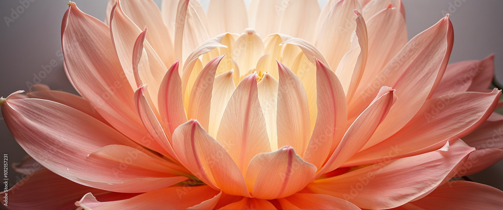 Close-up of a Glowing Pink Lotus Flower in Full Bloom. Close-up of a Glowing Pink Lotus Flower in Full Bloom.