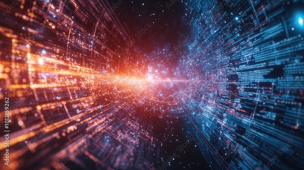 Physics or Mathematical Equations on a Universe-Themed LED Background -- AI Generated Physics or Mathematical Equations on a Universe-Themed LED Background -- AI Generated