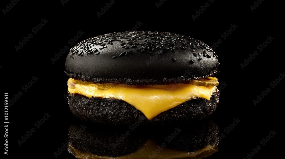 professional photo hot cheesburger. so tasty soft and juicy black bread professional photo hot cheesburger. so tasty soft and juicy black bread