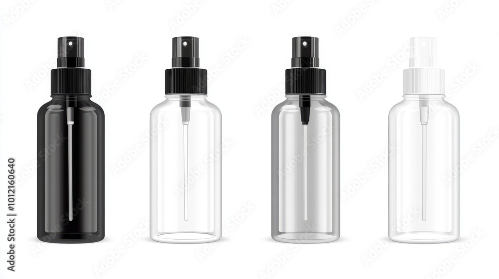 Realistic Spray Bottle Mockup -- AI Generated Realistic Spray Bottle Mockup -- AI Generated