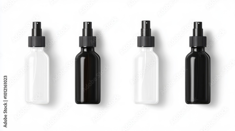 Realistic Spray Bottle Mockup -- AI Generated Realistic Spray Bottle Mockup -- AI Generated