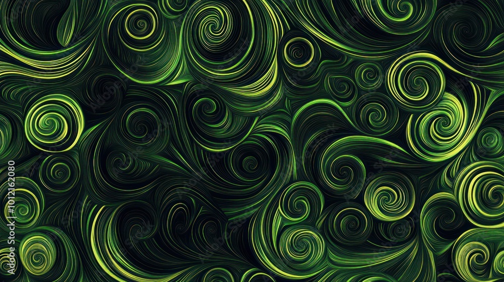 A swirling pattern in shades of green, evoking a sense of movement and nature. A swirling pattern in shades of green, evoking a sense of movement and nature.