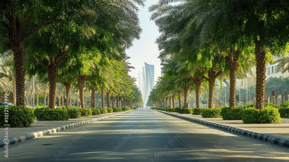 Riyadh's Ornamental Trees in Downtown -- AI Generated Riyadh's Ornamental Trees in Downtown -- AI Generated