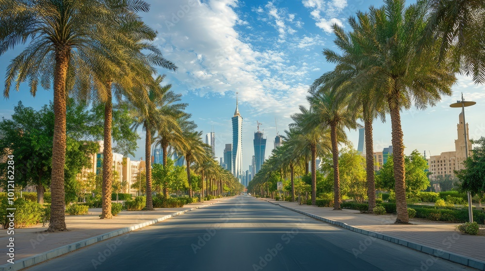 Riyadh's Ornamental Trees in Downtown -- AI Generated Riyadh's Ornamental Trees in Downtown -- AI Generated