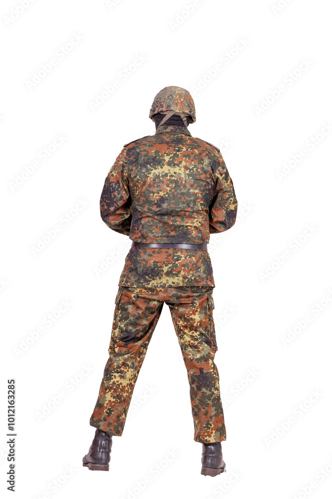 Soldat Rückenansicht